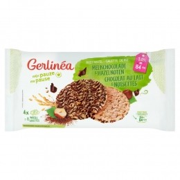 6xGerlineaRijstwafelMelkchocoladeHazelnoten4x2stuks
