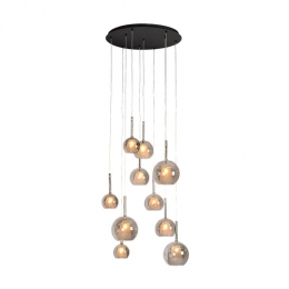 AtmoozHanglampWoonkamerZwartGlasSaigon