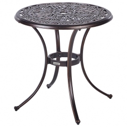 Beliani-ANDALO-Tuintafel-Bruin-Aluminium