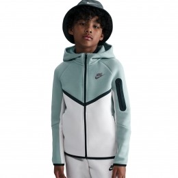 NikeSportswearTechFleeceVestKidsGrijsgroenWitZwart