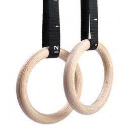 HoutenTurnGymRingen28MM-InclusiefVerstelbareStrapsenDraagtasStreetGains