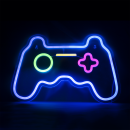 BlazingNeonWandlamp-NeonWandlamp-PlaystationControllerNeonWandlamp-Inclusief2ophanghaakjes