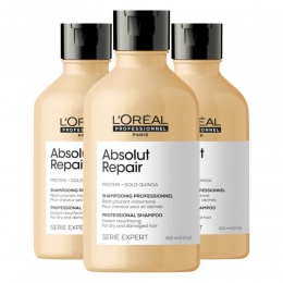 3xLOralProfessionnelAbsolutRepairShampoo300ml