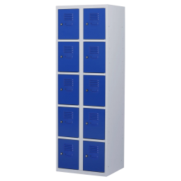 Lockerkast10deurs2delig-smal-LKP-218