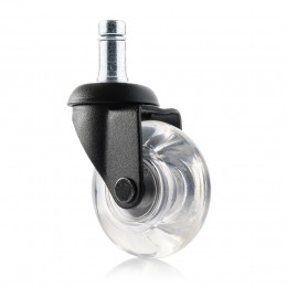Meubelwielinline-50mm-zacht-stift-zwarttransparant