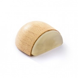 Halfrondebolledeurstopperhout