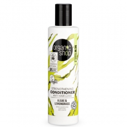 OrganicShopStrengtheningConditionerAnti-HairLossAlgaeandLemongrass280ml