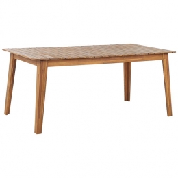 Beliani-FORNELLI-Tuintafel-Lichtehoutkleur-90x180cm-Acaciahout