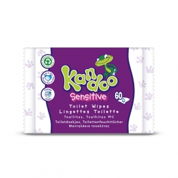 KandooVochtigeToiletdoekjesSensitive60stuks