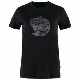 Fjllrven-WomensAbiskoWoolFoxSS-MerinoshirtmaatMzwart