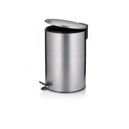 KelaPedaalAfvalemmer12LZilverMats