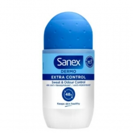 6xSanexDeodorantRollerDermoExtraControl50ml