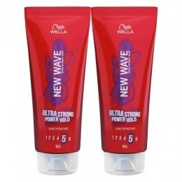 2xWellaNewWaveUltraStrongPowerHoldHaargel200ml