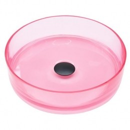 Beliani-TOLOSA-Wastafel-Roze-Solidsurface