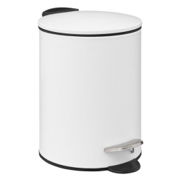 5FivePedaalemmer-wit-metaal-3L-23cm-softclose