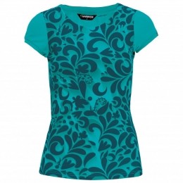 Karpos-WomensLomaPrintJersey-HardloopshirtmaatSturkoois