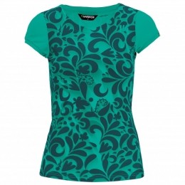 Karpos-WomensLomaPrintJersey-HardloopshirtmaatLturkoois