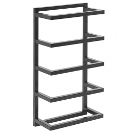 Beliani-CINTRA-Handdoekrek-Zwart-Staal