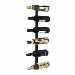 QUVIOVerticalewijnrekstaalvoor6flessen-Zwart