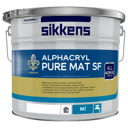 SikkensAlphacrylPureMatSF-OpKleurGemengd-10L