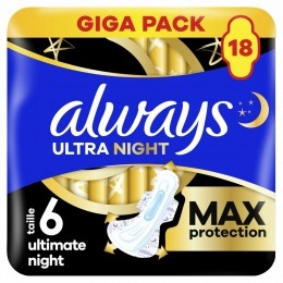 3xAlwaysMaandverbandUltraUltimateNight18stuks