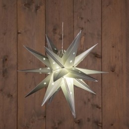 BOTSilver3DStar35cm10LedWarmWhite15MkerstverlichtingAnnasCollection-Annascollection