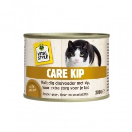 12xVitalstyleKattenvoerNatBlikCareKip200gr