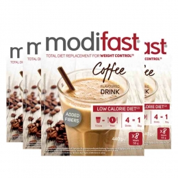 4xModifastIntensiveMilkshakeKoffie8x55gr