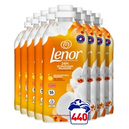 8xLenorWasverzachterAmberOrchidee55Wasbeurten1155ml