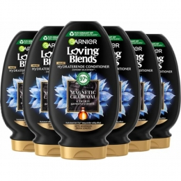 6xGarnierLovingBlendsMagneticCharcoalConditioner250ml