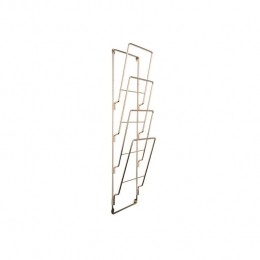 presenttime-TijdschriftenrekWire-StaalVerguld-60x19cm