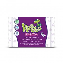 12xKandooVochtigeToiletdoekjesSensitive60stuks