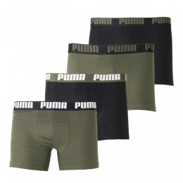 PUMABoxershortsEveryday4-PackDonkergroenZwart