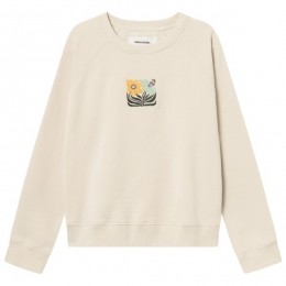 DEDICATED-WomensSweatshirtYstadDaffodilFlowersEMB-TruimaatLbeige