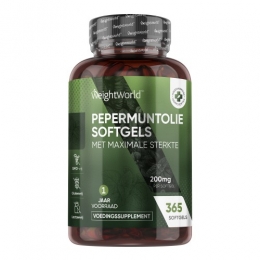 Pepermuntolie200mg365softgelsslechteadem1jaarvoorraad