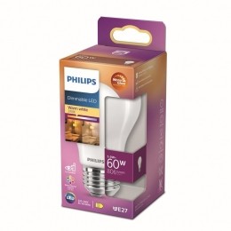 PhilipsLEDLampMat-60W-E27-Dimbaarwarmwitlicht
