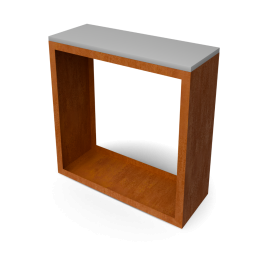 EguraButcherBlockHoutopslagL100xB385xH100cmnatuursteenbladGeroba-Geroba