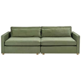 Beliani-VINSTRA-Driezitsbank-Groen-Polyester