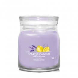 YankeeCandleGeurkaarsMediumJarLemonLavenderSignature368gr