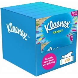 10xKleenexTissuesFamily128stuks