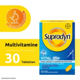 SupradynVital50MultivitamineVitaliteitMetGinseng30Tabletten