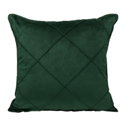 QUVIOSierkussengevuldruitpatroon-50x50cm-FluweelDonkergroen