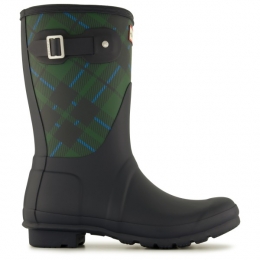 HunterBoots-WomensOriginalShortTartanPrinted-Rubberlaarzenmaat36zwart