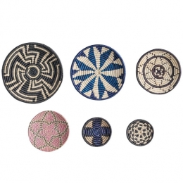 Beliani-HOABINH-Wanddecoratie-Meerkleurig-Zeegras