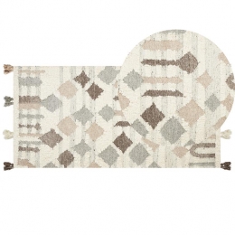 Beliani-KAGHTSRASHEN-Kelimvloerkleed-Multicolor-80x150cm-Wol
