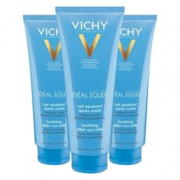 3xVichyIdealSoleilAftersunMelk300ml
