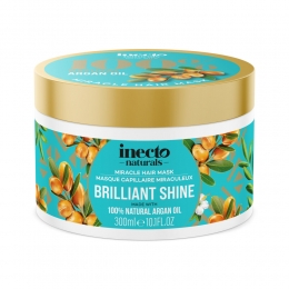 6xInectoNaturalsBrilliantShineArganHaarmasker300ml
