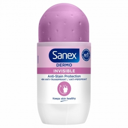 6xSanexDeodorantRollerDermoInvisible50ml