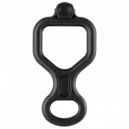 Petzl-HuitAntibrulure-Abseilapparaatzwartgrijs