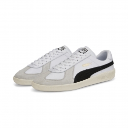 PUMAArmyTrainerSneakersWitLichtgrijsZwartGoud
